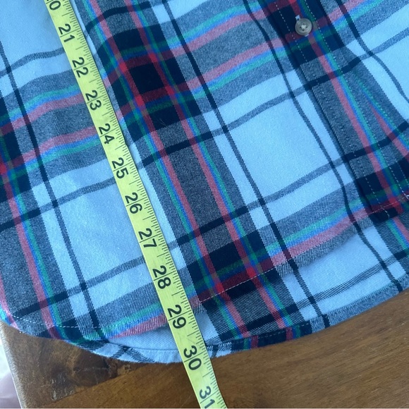 Target universal‎ thread Blue and Red Plaid flannel cotton Shirt size L NWT - Picture 5 of 6